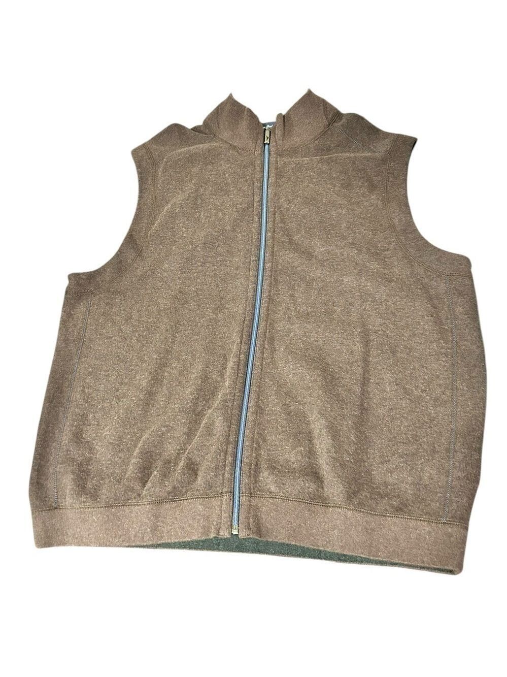 Tommy BAHAMA Flip Side Classic Reversible Full-Zip Vest Cotton Men’s Size XL